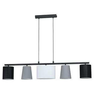 Подвесной светильник Eglo, 120x25,5x110 см, серый/черный/белый