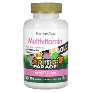 Мультивитаминная добавка для детей NaturesPlus Animal Parade Gold со вкусом арбуза, 120 таблеток