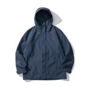 Куртка ветровка мужская трехуровневая непромокаемая и ветрозащитная Jack Wolfskin, цвет Midnight Dark Blue/C0412