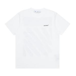 Футболка Off-White Wave Diag Slim Short-Sleeve Tee 'White/Black', белый