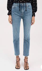 Джинсы Eden 5 Pocket Slim Straight Leg Jeans в средне-темном цвете Derek Lam 10 Crosby, цвет medium dark wash
