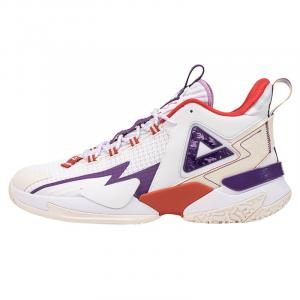 Баскетбольные кроссовки State Pole Basketball Shoes Men Mid-Top Large White/light Purple Peak