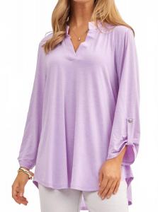 Лиловый топ Lizzy с рукавом 3/4 Dear Scarlett