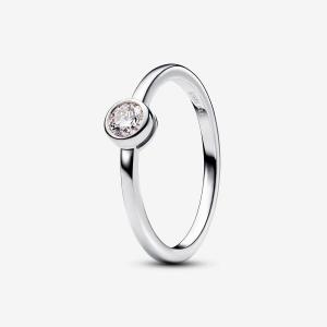 Кольцо Pandora Era Lab-Grown Diamond Bezel, 0,25 карат, серебро/бриллиант