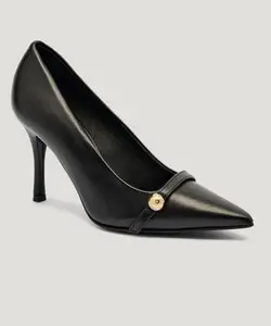 Кожаные туфли на шпильке с декольте Furla Sfera Furla, черный