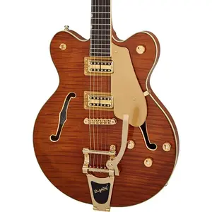 Электрогитара Gretsch LTD Broadkaster с полузакрытым корпусом - окраска Roundup Orange Stain