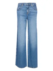 Джинсы с эффектом потертостей Liu Jo, синий