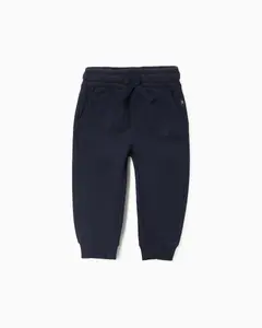 Детские спортивные штаны с эластичным поясом и шнурком Zippy, темно-синий