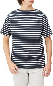 Футболка с коротким рукавом и морской каймой Helly Hansen HH62419, сшитая по индивидуальному заказу, размер S/S, HH, Marine Border Tee, унисекс, темно-синий/белый