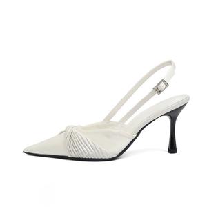CZRSK Стройные каблуки на высоком каблуке женские белые, цвет White