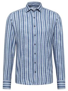 Рубашка приталенного кроя темно-синего цвета Eterna