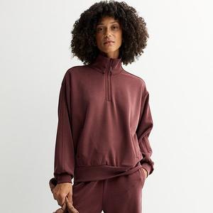 Женская куртка-толстовка Solace 1/4 zip Flx, Mahogany