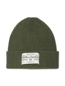 Golden Goose Kids шапочка с логотипом, зеленый