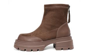 Ботильоны женские карамельные Eblan, цвет Caramel (Fleece-lined)