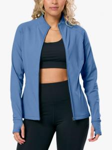 Женская куртка Relentless с молнией Gym+Coffee, Oasis Blue, Oasis Blue