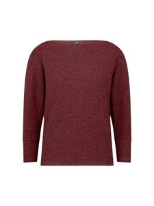 Рубашка с блестками и вырезом-лодочкой цвета Каберне Zero