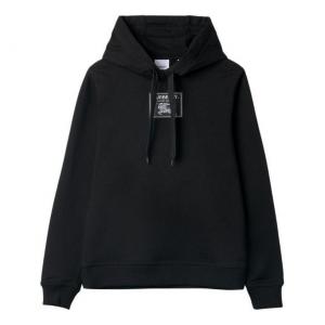 Худи (WMNS) Burberry Prosum Label Hoodie 'Black', черный