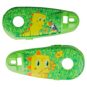 Цепной чехол для велосипеда 14" Dino зеленый BTWIN, неоновый зеленый