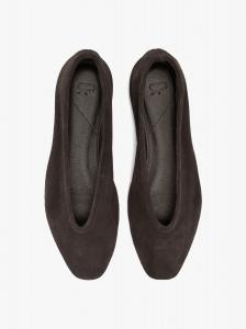 Балетки Parfois Suede Leather Ballet, коричневый