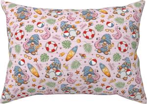 Pevtufa Наволочка с принтом гномов, застёжка-конверт Hello Summer With Gnome