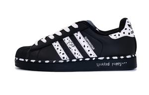 Adidas Originals Superstar 2 устойчивые к истиранию низкие кроссовки для скейтбординга унисекс black white
