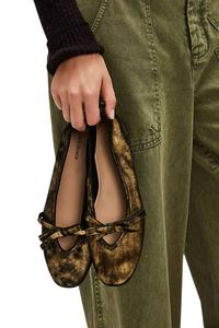 Женские балетки Mania Bow Flats в цвете Bronze Age Metallic Free People