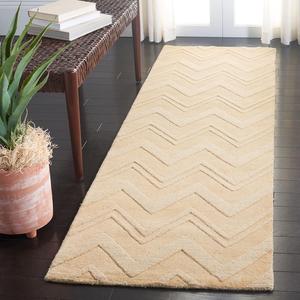 Ковер-дорожка SAFAVIEH, 69 x 244 см, Impressions Collection, Dark Gold, ручной работы из шерсти, идеально для помещений с высокой проходимостью в гостиной, спальне (IM398B)