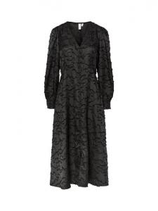 Платье миди с V-образным вырезом Pirana YAS, Black