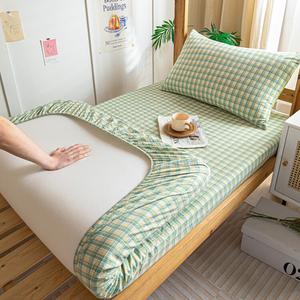 Yalu Простыня на резинке 120х200 см из хлопка, цвет W Lime Green