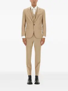 Однобортный костюм Hugo, бежевый