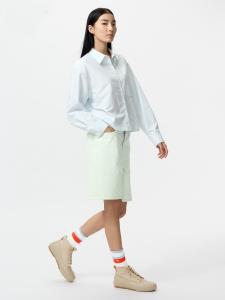 Шорты Uniqlo Denim Half, 50 светло-зеленый