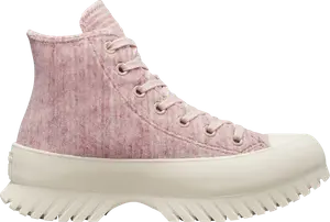 Кроссовки Converse Chuck Taylor All Star Lugged 2.0 High Striped Knit - Stone Mauve, розовый
