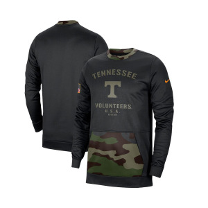 Мужская черная камуфляжная толстовка с капюшоном tennessee volunteers military appreciation performance Nike, мульти