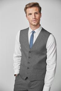 Жилет в ломаную клетку Next, серый