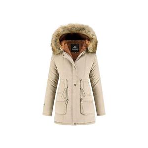 Парка Farvalue Women's Winter Coat Hooded Warm, бежевый