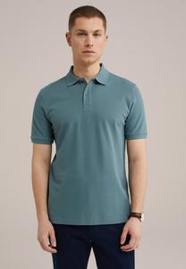 Поло WE Fashion THE PIQUE, Green Blue/Selvage Denim