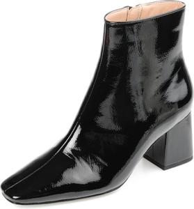 Коллекция Journee Ботильоны для женщин Haylinn с квадратным носком и широким каблуком Journee Collection, Schwarz (Black Pu)