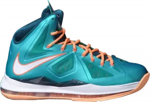 Кроссовки Nike LeBron 10 'Miami Dolphins', бирюзовый