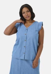 Блуза Kaffe Curve KCLOUISA , Medium Blue Chambray/Blue Denim