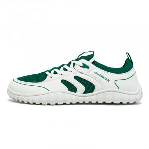 HOBIBEAR Амортизирующие противоскользящие и износостойкие низкие треккинговые ботинки унисекс бело-зеленые, цвет White Green