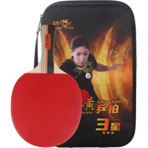 DOUBLE FISH Ракетка для настольного тенниса DOUBLEFISH Pure Wood Red Horizontal Beat Straight Beat