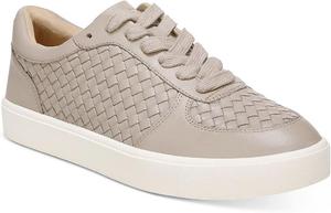 Кроссовки Sam Edelman Emma Mink серого цвета с шнуровкой, закругленным носком и плетеными деталями