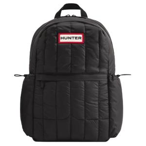 HUNTER Большой унисекс-черный рюкзак из полиэстера, Black