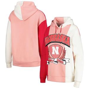 Женский худи с цветными блоками Nebraska Huskers Hall of Fame в алом цвете Gameday Couture
