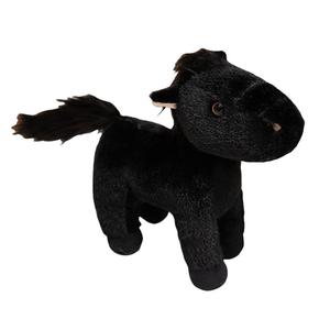 Коллекционная плюшевая кукла милый реалистичный пони высота 25см/30см MLING, черный