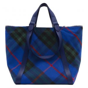 Burberry Сумка-шоппер Shield Polyester With Cotton, сумка для покупок, женская сумка средний размер Knight Blue