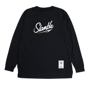 Длинный рукав Футболка Unisex Slamble, Розово-красный