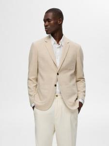 Пиджак комфортного кроя SELECTED, бежевый