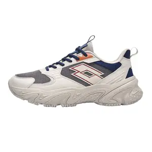 LOTTO Прочные дышащие низкие повседневные кроссовки Sportlife, мужские, бежево-серые