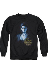Толстовка Batman Arkham Asylum Arkham Poison Ivy для взрослых с круглым вырезом Gildan, черный